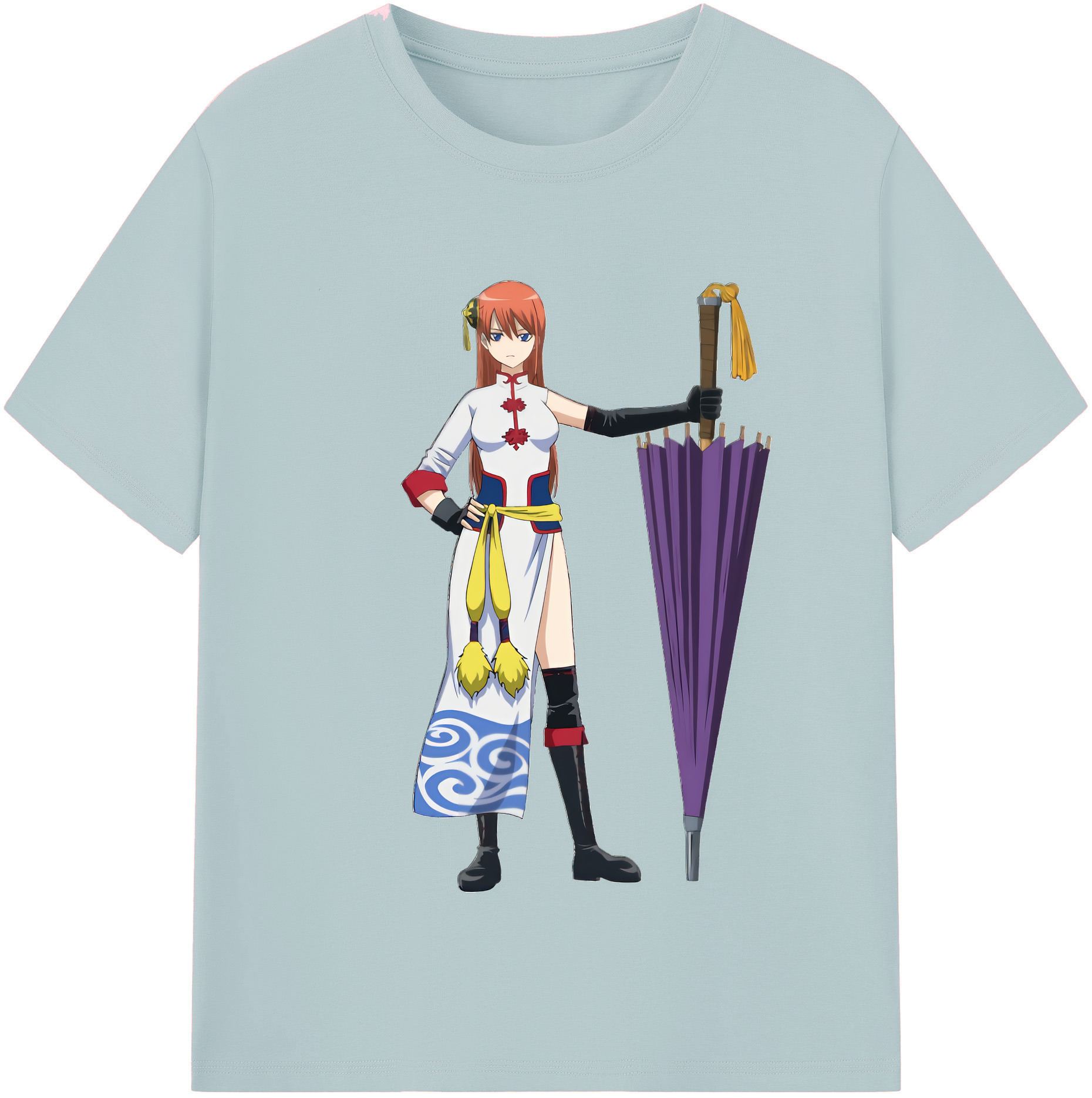 （画像用） ぎんたま 坂田銀時（さかたぎんとき） 神楽 志村新八（しむら しんぱち） GINTAMA Sakata Gintoki Kagura Shimura Shinpachi 綿100％半袖Tシャツ（フロントプリント）